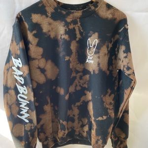 Bad Bunny Bleach Tie Dye Sweatshirt